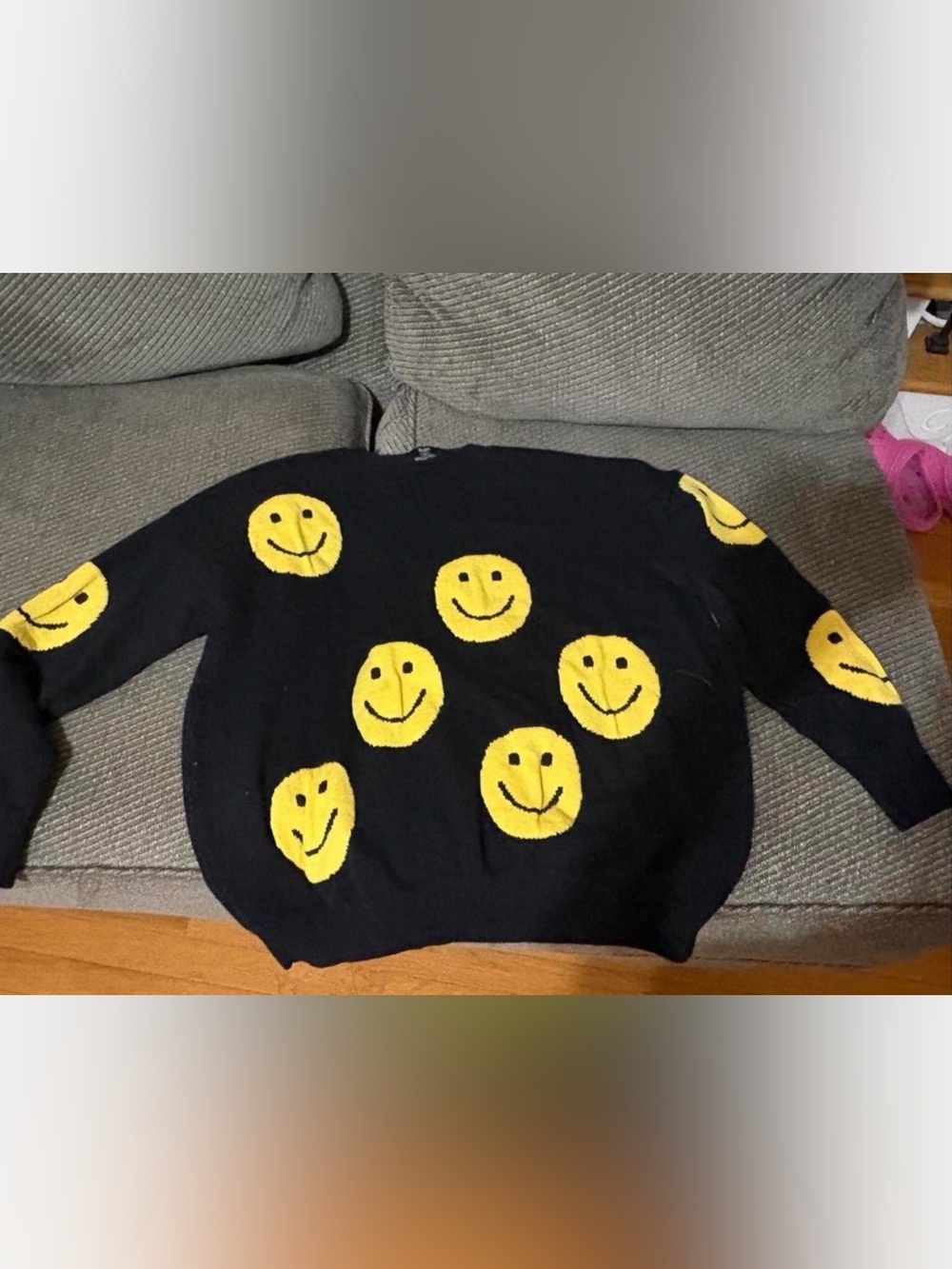 Dressed in LALA Have Fun Oversized Smile Knit - S/M - Picture 4 of 7